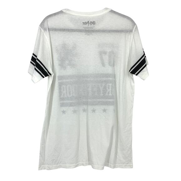 Harry Potter Crew Neck Short Sleeve T-Shirt Mens Sz M White Gryffindor Graphic - Picture 2 of 5